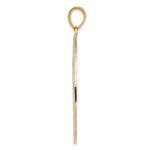 14k and White Rhodium Diamond-cut Filigree Pendant - Image 2