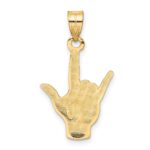 14k Polished I Love You Hand/Sign Language Charm - Image 3