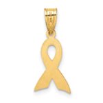 14k Small Yellow Enameled Awareness Ribbon Charm - Image 3