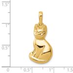 14k Cat Pendant - Image 4