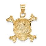 14k Enameled Skull Pendant - Image 3