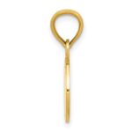 14k White Enameled Baseball Pendant - Image 2