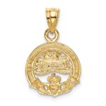 14k Enameled Claddagh Charm - Image 3