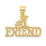 14k #1 FRIEND Charm