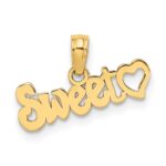 14k SWEET with Heart Charm