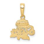 14k SISTER with Rose Pendant - Image 3