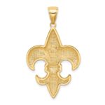 14k Large Fleur-De-Lis Pendant - Image 3