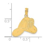 14k FIRE DEPT Helmet Charm - Image 3