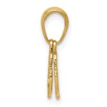 14k 2-Piece Handcuffs Pendant - Image 2