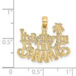14K ITS BETTER IN THE BAHAMAS Charm - Image 4