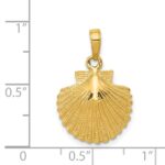 14k Scallop Shell Pendant - Image 4