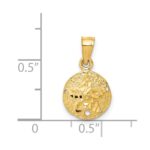 14K Sand Dollar Pendant - Image 4