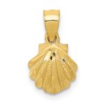 14K Mini Scallop Shell Pendant