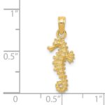14k Seahorse Pendant - Image 4