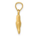 14K 3-D Whale Tail Pendant - Image 2