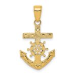 14k Mariner's Cross Pendant