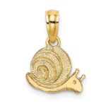 14k Textured Mini Snail Charm