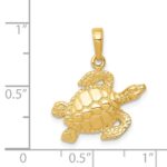 14k Sea Turtle Pendant - Image 4