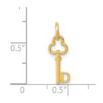 14k Key Letter D Initial Charm - Image 4