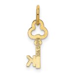 14k Key Letter K Initial Charm - Image 3