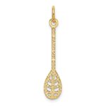 14k Lacrosse Stick Charm - Image 3