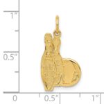 14k Bowling Pins Charm - Image 4