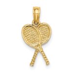 14k Tennis Racquets Charm - Image 4