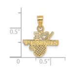 14K I HEART TENNIS Charm - Image 3