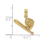 14K Baseball/Bat/Glove Charm - Image 3