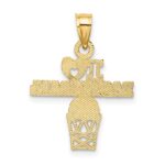 14K I HEART BASKETBALL Charm - Image 4