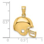 14k Football Helmet Charm - Image 3