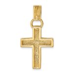 14k Hollow Cross Pendant - Image 3