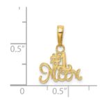 14k #1 MOM Charm - Image 3