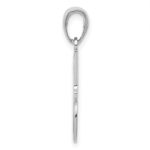 14K White Gold #1 DAD Charm - Image 2