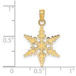 14k Polished Snowflake Charm - Image 3