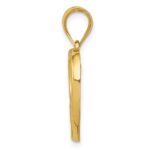 14k Polished and Satin Mom and Baby Heart Charm - Image 2