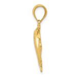14k Two Dolphins Pendant - Image 2