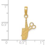 14k Comb and Scissors Charm - Image 4
