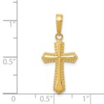 14k Passion Cross Pendant - Image 4