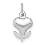 14K White Gold 3D Moveable Heart/Cross/Anchor Pendant - Image 4