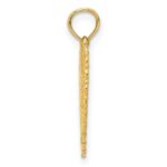 14K Reversible FOR MY MOM / THANKS FOR EVERYTHING Heart Pendant - Image 2