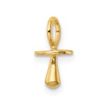 14K Gold Polished 3-D Pacifier Charm - Image 5