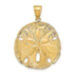 14k Large Sand Dollar Pendant