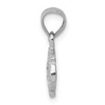 14k White Gold Sand Dollar Pendant - Image 2