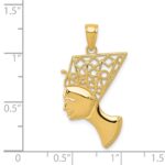 14k Nefertiti Profile Pendant - Image 4