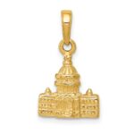 14k 3-D Washington D.C. Capital Building Pendant - Image 4