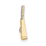 14K and White Rhodium Purse Chain Slide Pendant - Image 2