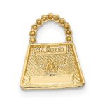 14K and White Rhodium Purse Chain Slide Pendant - Image 3