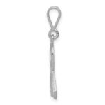 14k White Gold Awareness Ribbon Pendant - Image 2