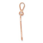 14k Rose Gold Awareness Ribbon Pendant - Image 2
